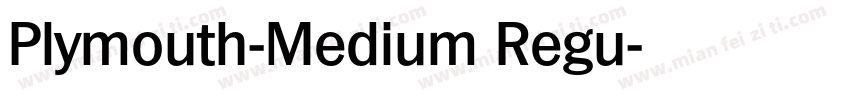 Plymouth-Medium Regu字体转换